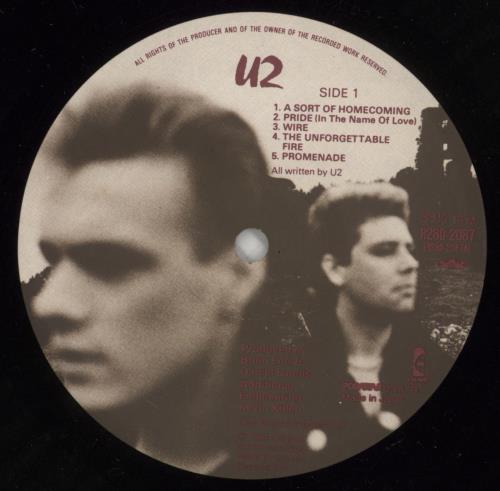 U2 The Unforgettable Fire vinyl LP album (LP record) Japanese U-2LPTH227493