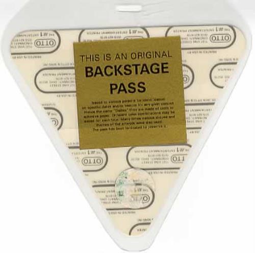 U2 The Unforgettable Fire tour pass UK U-2TPTH350366