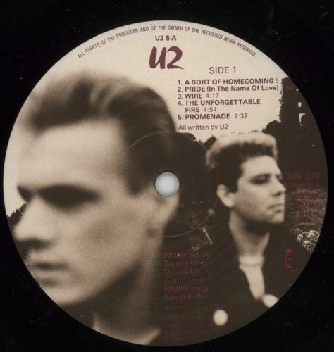 U2 The Unforgettable Fire vinyl LP album (LP record) German U-2LPTH612444
