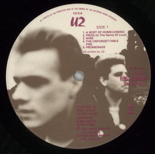 U2 The Unforgettable Fire vinyl LP album (LP record) Australian U-2LPTH872206