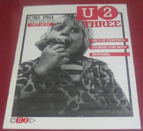 U2 Three - Out Of Control poster Irish U-2POTH347073