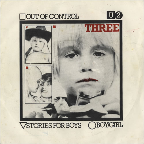 U2 Three EP - Orange Vinyl 7" vinyl single (7 inch record / 45) Irish U-207TH100481