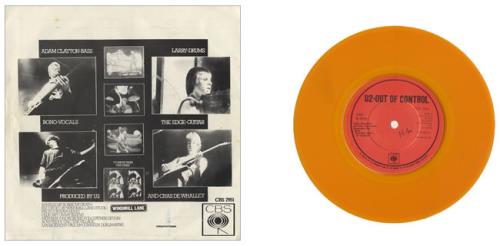 U2 Three EP - Orange Vinyl 7" vinyl single (7 inch record / 45) Irish U-207TH100481