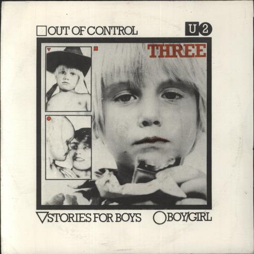 U2 three (ireland 1979 ltd 3-trk 7single ep white vinyl full ps) de U2, EP  chez gmvrecords - Ref:119966042