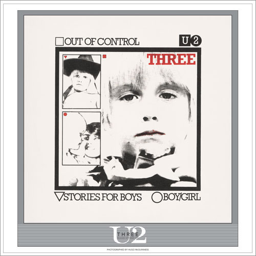U2 Three EP Lithograph artwork US U-2ARTH420255