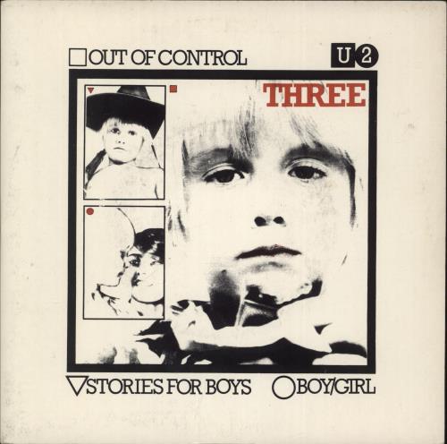 U2 Three EP: Out Of Control 7" vinyl single (7 inch record / 45) Irish U-207TH563207