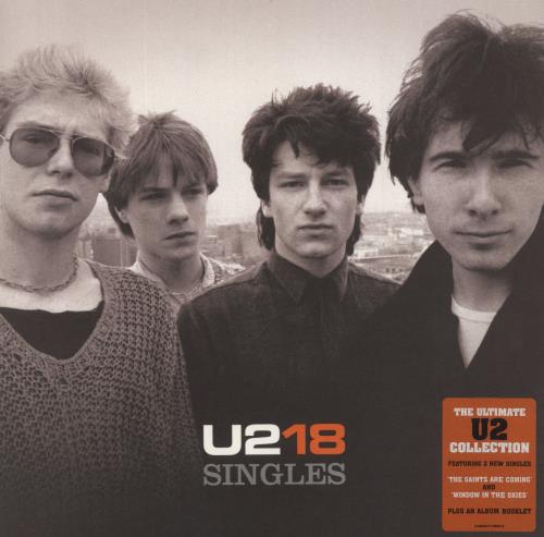 U2 U218 Singles 2-LP vinyl record set (Double LP Album) UK U-22LUS771353