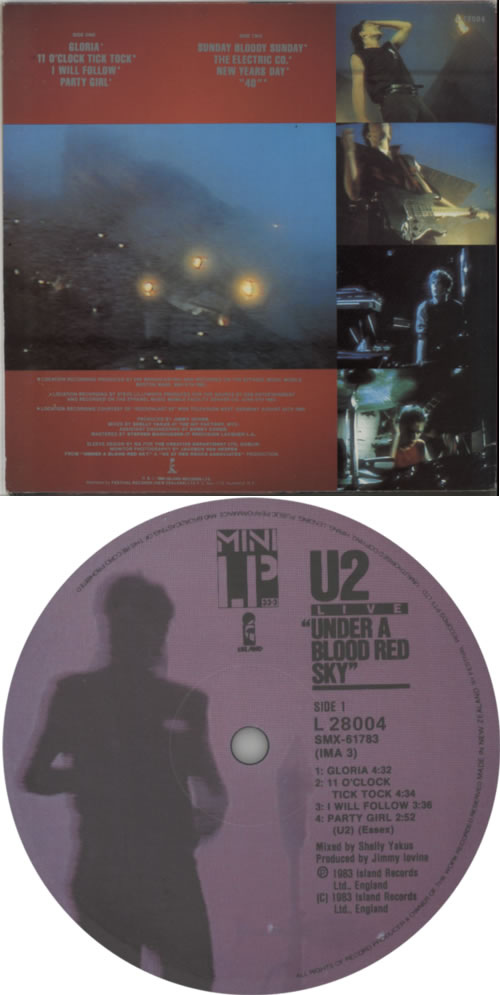 U2 Under A Blood Red Sky vinyl LP album (LP record) New Zealand U-2LPUN231575