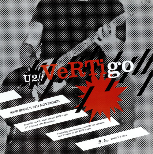 U2 Vertigo - Display Flat display UK U-2DIVE486204