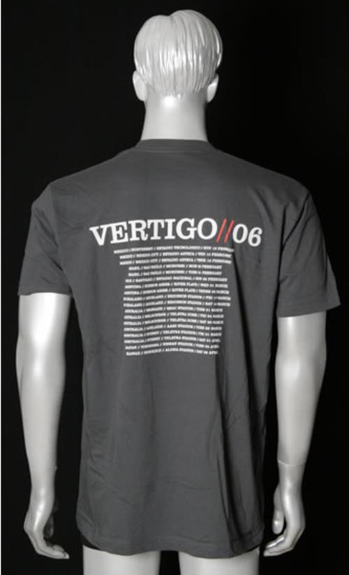 U2 Vertigo 2006 - grey T-shirt t-shirt US U-2TSVE480429