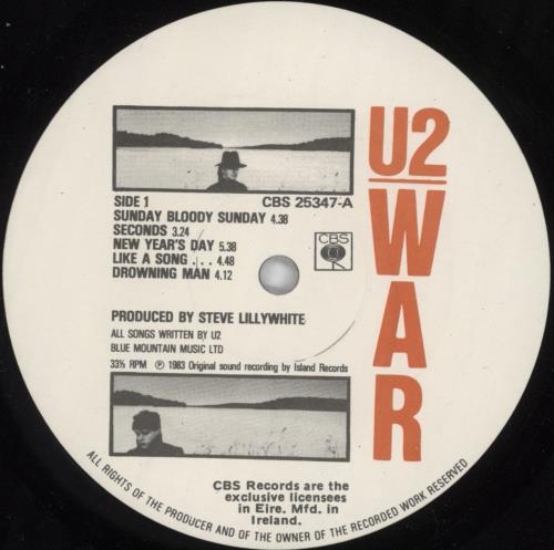 U2 War - UK Sleeve vinyl LP album (LP record) Irish U-2LPWA824465