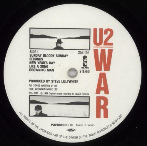 U2 War vinyl LP album (LP record) Japanese U-2LPWA119159