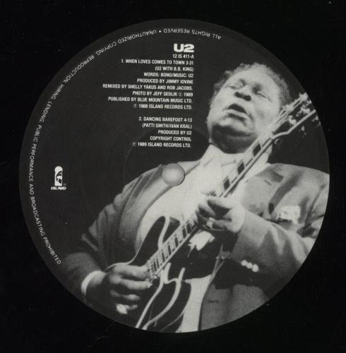 U2 When Love Comes To Town 12" vinyl single (12 inch record / Maxi-single) UK U-212WH30639