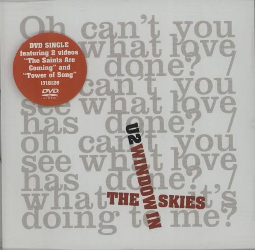 U2 Window In The Skies 3-disc CD/DVD Set UK U-23DWI662777