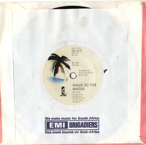 U2 With Or Without You 7" vinyl single (7 inch record / 45) South African U-207WI602955