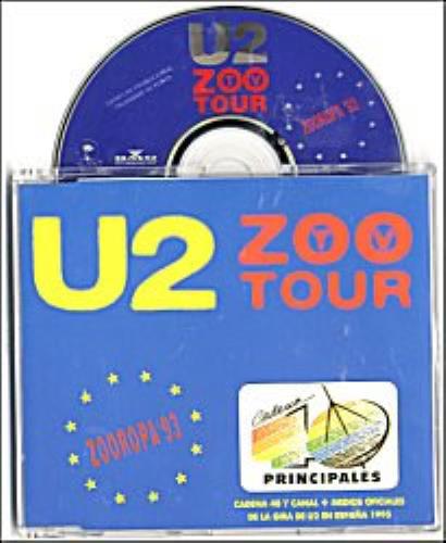 U2 Zoo T.V. Tour CD album (CDLP) Spanish U-2CDZO35357