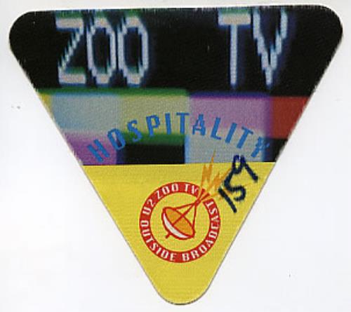 U2 Zoo TV memorabilia UK U-2MMZO293234