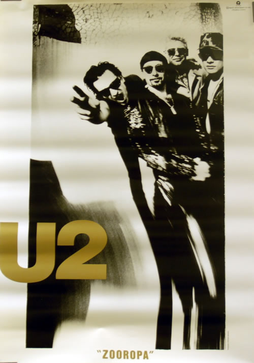 U2 Zooropa poster Japanese U-2POZO216728