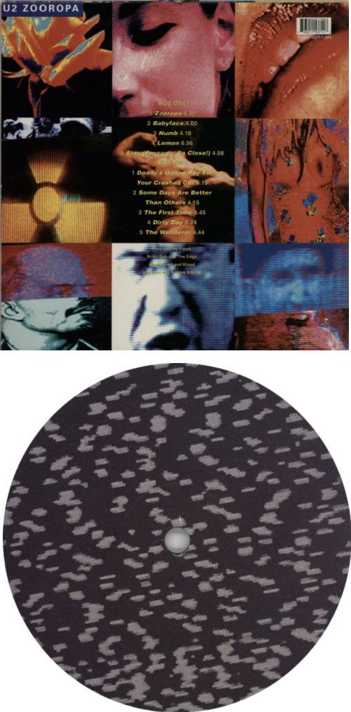 U2 Zooropa vinyl LP album (LP record) Spanish U-2LPZO602362