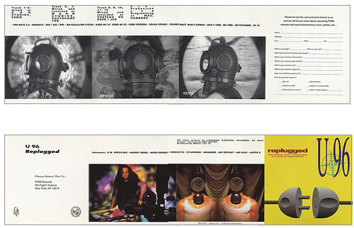 U96 Replugged CD album (CDLP) German U96CDRE18567