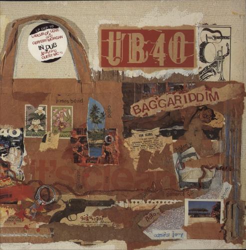 UB40 Baggariddim + 12" EP vinyl LP album (LP record) UK UB4LPBA877137