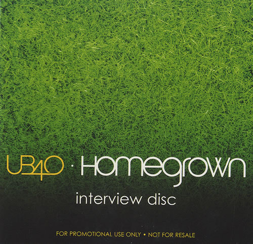 UB40 Homegrown - Interview Disc CD album (CDLP) UK UB4CDHO496249