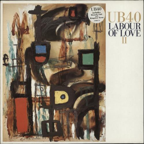 UB40 Labour Of Love II - Hype Sticker vinyl LP album (LP record) UK UB4LPLA759367