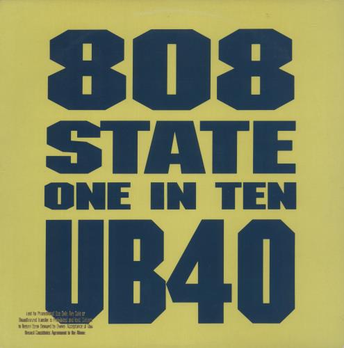 UB40 One In Ten - Promo 12" vinyl single (12 inch record / Maxi-single) US UB412ON868416