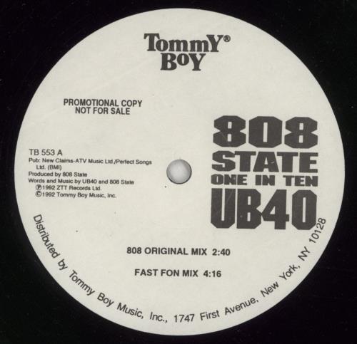 UB40 One In Ten - Promo 12" vinyl single (12 inch record / Maxi-single) US UB412ON868416
