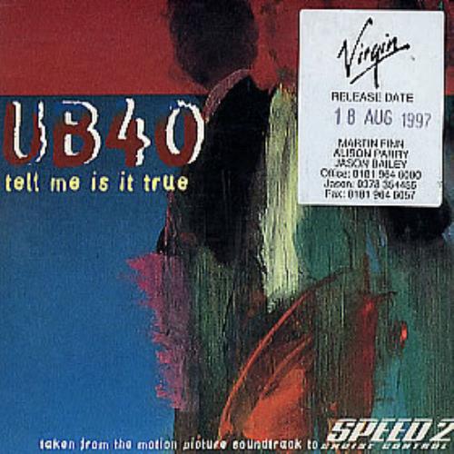 UB40 Tell Me Is It True CD single (CD5 / 5") UK UB4C5TE295485