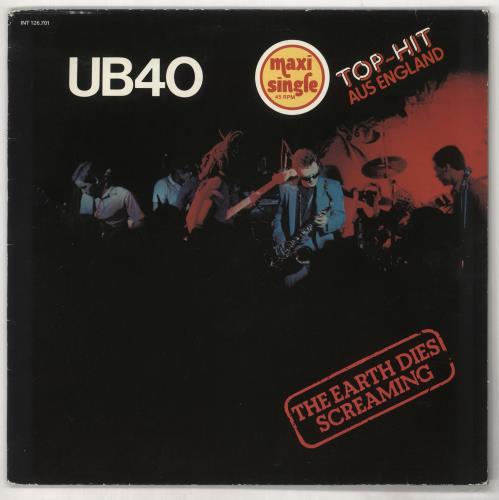 UB40 The Earth Dies Screaming 12" vinyl single (12 inch record / Maxi-single) German UB412TH727354