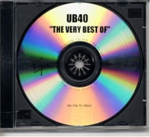 UB40 The Very Best Of CD-R acetate US UB4CRTH170435