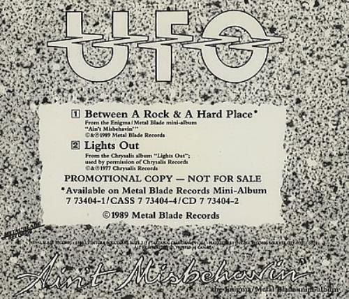 UFO Between A Rock & A Hard Place CD single (CD5 / 5") US UFOC5BE377508