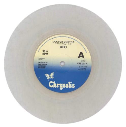 UFO Doctor Doctor EP - Clear Vinyl 7" vinyl single (7 inch record / 45) UK UFO07DO706426