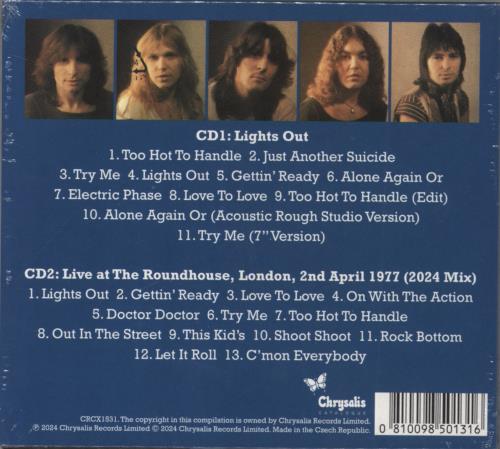 UFO Lights Out - Sealed 2 CD album set (Double CD) UK UFO2CLI847114