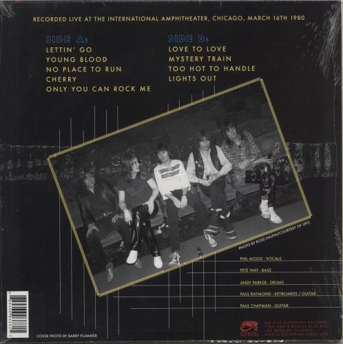 UFO Lights Out Chicago vinyl LP album (LP record) German UFOLPLI872115