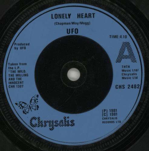 UFO Lonely Heart 7" vinyl single (7 inch record / 45) UK UFO07LO521513