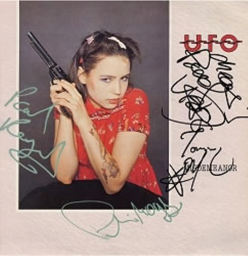 UFO Misdemeanor - autographed vinyl LP album (LP record) UK UFOLPMI180861