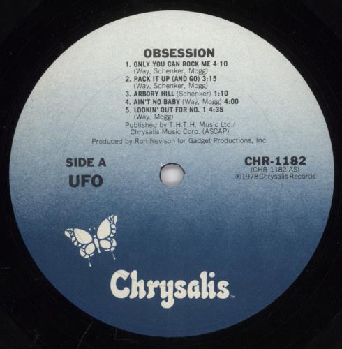 UFO Obsession - EX vinyl LP album (LP record) US UFOLPOB893323