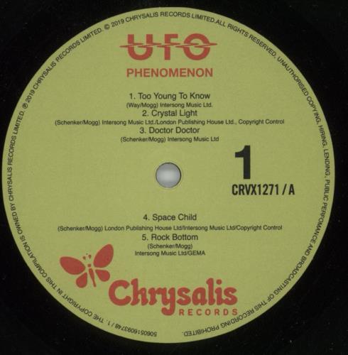 UFO Phenomenon vinyl LP album (LP record) UK UFOLPPH873762