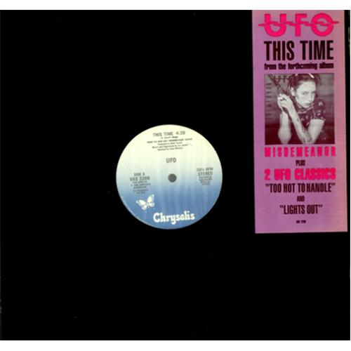 UFO This Time 12" vinyl single (12 inch record / Maxi-single) US UFO12TH424025