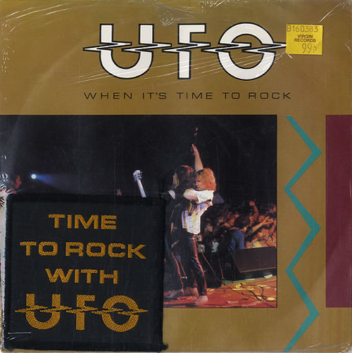 UFO When It's Time To Rock + Patch 7" vinyl single (7 inch record / 45) UK UFO07WH49728