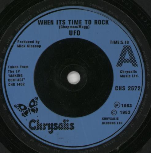UFO When It's Time To Rock 7" vinyl single (7 inch record / 45) UK UFO07WH637368