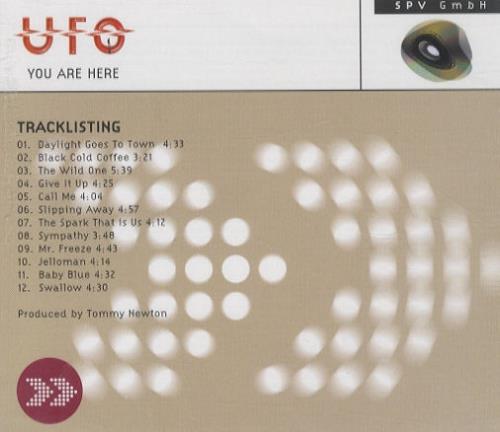 UFO You Are Here CD album (CDLP) German UFOCDYO276207