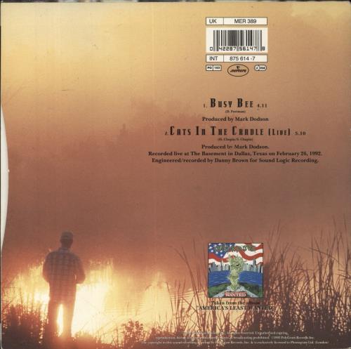 Ugly Kid Joe Busy Bee - Gold - Inj 7" vinyl single (7 inch record / 45) UK UKJ07BU588899