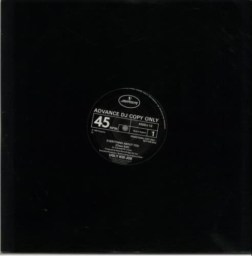 Ugly Kid Joe Everything About You 12" vinyl single (12 inch record / Maxi-single) UK UKJ12EV364131