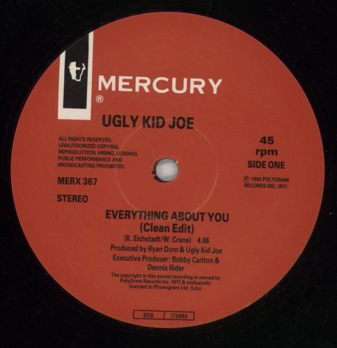 Ugly Kid Joe Everything About You 12" vinyl single (12 inch record / Maxi-single) UK UKJ12EV405734