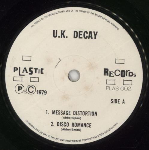 UK Decay The Black 45 EP 7" vinyl single (7 inch record / 45) UK UKD07TH661919