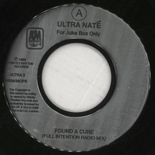 Ultra Nat� Found A Cure 7" vinyl single (7 inch record / 45) UK ETA07FO861265