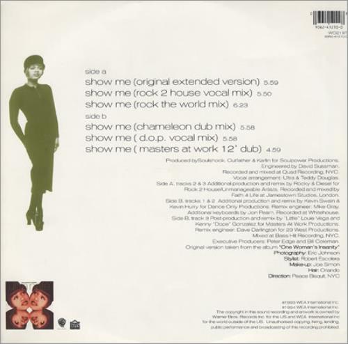 Ultra Nat� Show Me 12" vinyl single (12 inch record / Maxi-single) UK ETA12SH187454